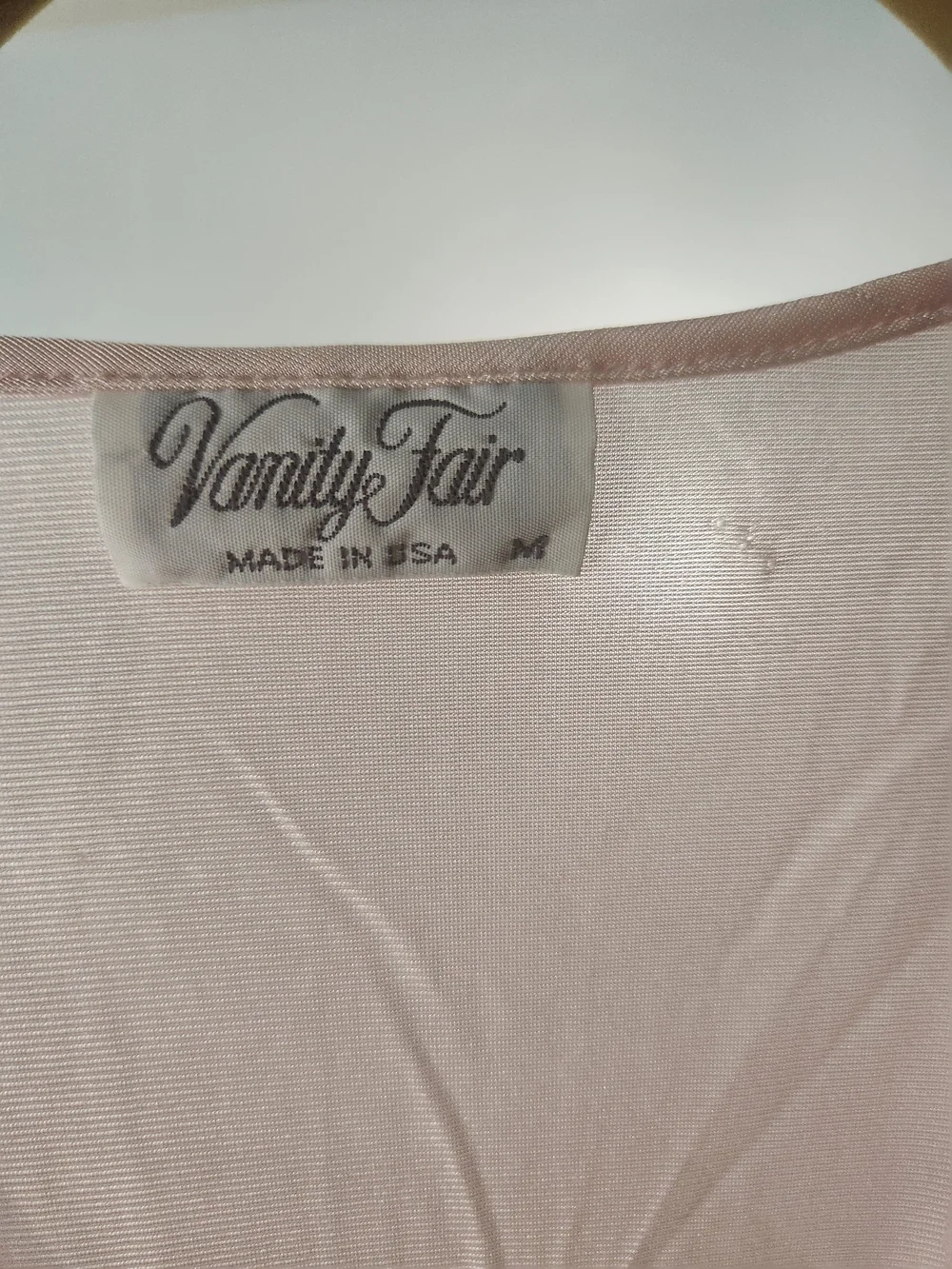 Vanity Fair Pale Pink Lace-Trim Nightgown